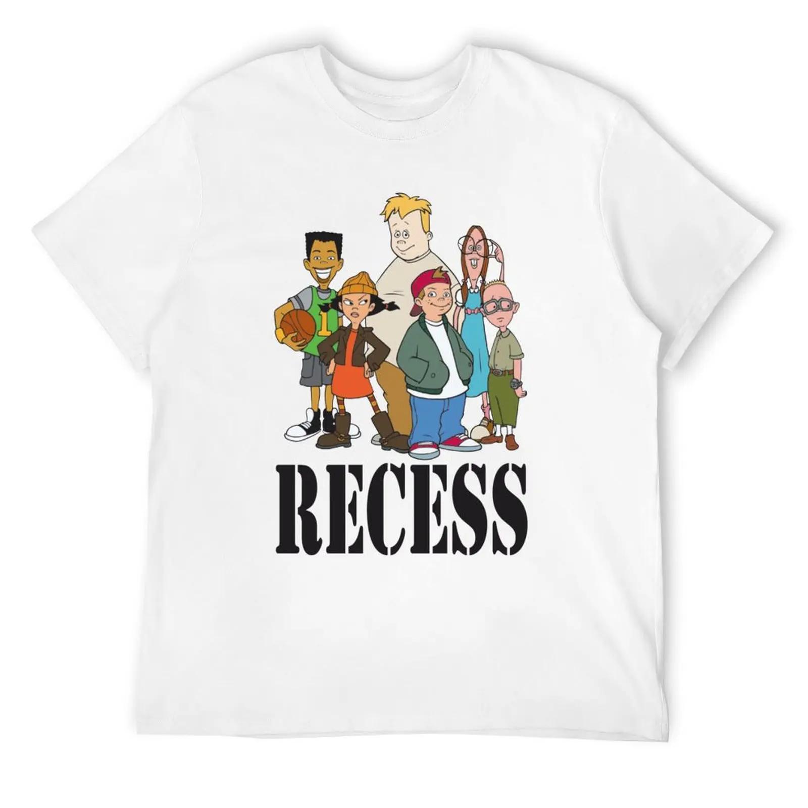 Футболка Recess, футболка большого размера с рисунком, новая версия, изготовленная на заказ, футболки для мужчин S