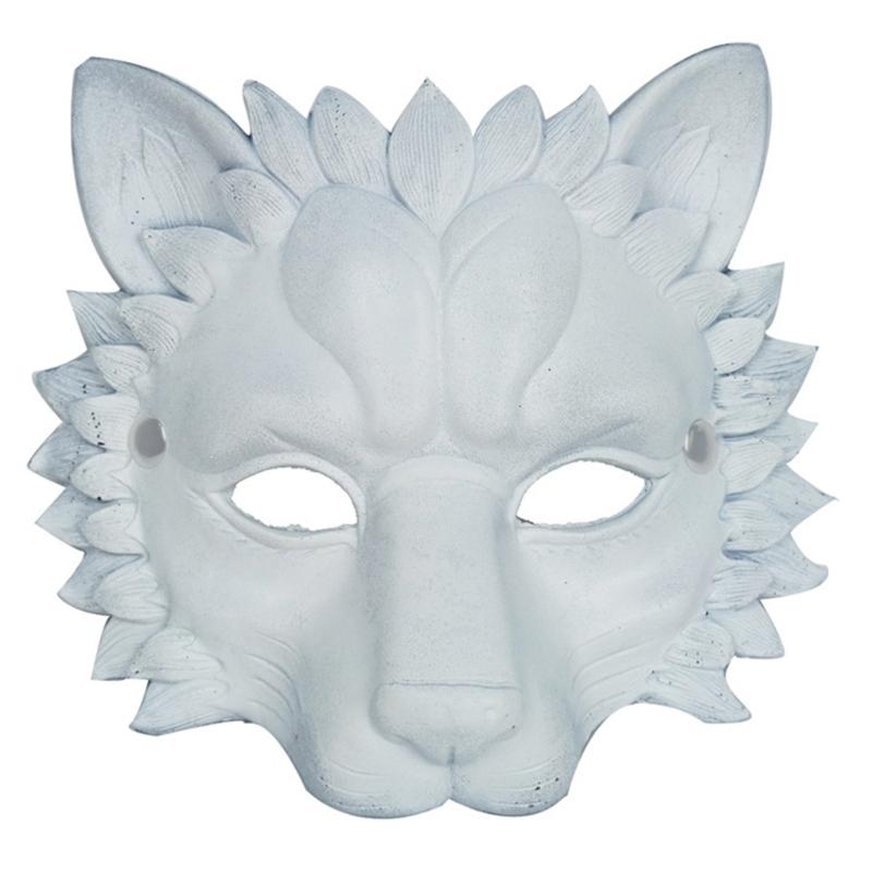 Realistic Lion Mask Halloween Stage Supply Costume Lifelike Lion Mask Dress Up Halloween Lion Costume