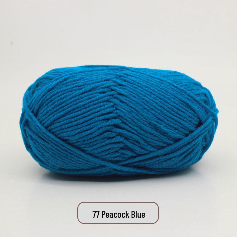 5-Strand Milk Cotton Yarn Scarf & Hand-Knitted Hat Yarn - Baby Soft, Medium Thickness, Free Shipping