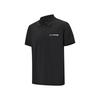 Li Ning Tischtennis Serie Bedrucktes Lässiges Vielseitiges Bequemes Kurzarm Poloshirt Unisex Poloshirts Schwarz APLV545-1