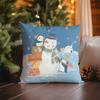 Home Decor Merry Christmas Festive Pattern Throw Pillow Pattern Cushion Cover Suitable For Sofa Bedroom Car Pillow Cover