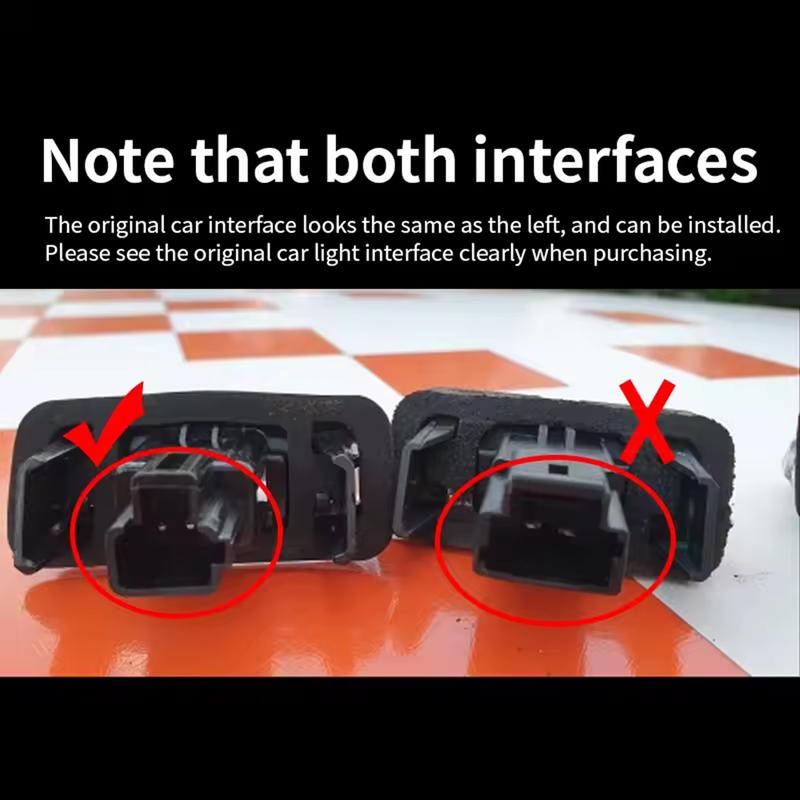 2Pcs LED License Number Plate Light Lamp For Toyota Camry Hybrid Corolla Prius C Yaris Avalon Ractis Verso Avensis Highlander