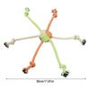 Interactive Dog Chew Rope with 6 Head Design Promotes Gums Health and Indoor Outdoor Entertainment Activity Tug Toy