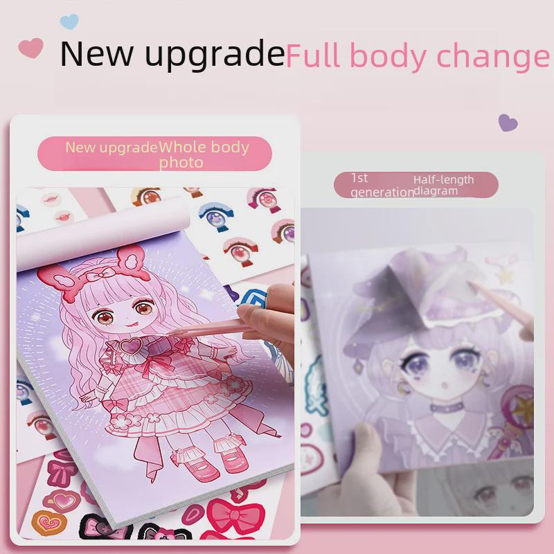 Kaba Bär Prinzessin Ankleide-Stickerbuch für Mädchen