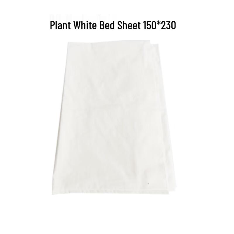 Lilang Simple White Cotton Bed Sheet Set