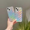 6D Laser Aurora Wave Pattern Glitter Case for  IPhone 16E 15 14 13 12 11 Pro Max 17air 16 Soft Shock Protection Cover