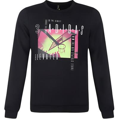 Neo Casual Crew Neck Pullover Sweatshirt Men Tops Black DZ8718