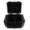 45L Motorcycle Top Case with Security Lock Waterproofing Aluminum Alloy Quick Release Trunk Top Box for Helmet Luggage