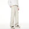 American Spring and Autumn Premium Folded Overalls Men's Guochao Straight Loose Tooling Casual Long Pants