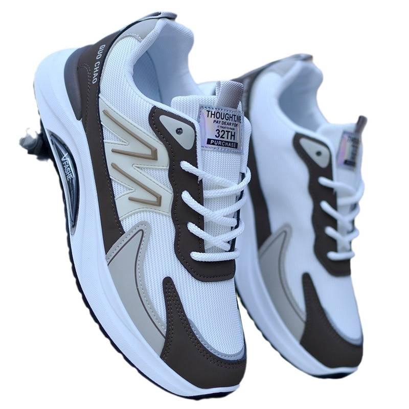 Men's shoes new mesh shoes four seasons dad shoes platform-soled breathable sports shoes men's non-slip running shoes versatile casual shoes