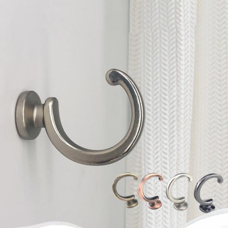 62KD 2Pcs Curtain Tieback Hooks Heavy Duty Metal Ball End Tie Back Hooks Curtain Hook