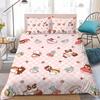 B-Badtz-Maru Cute Duvet Cover Set Home Style Bedding Soft Laundry Cotton Bed 3 Piece Set Student Dormitory Gift