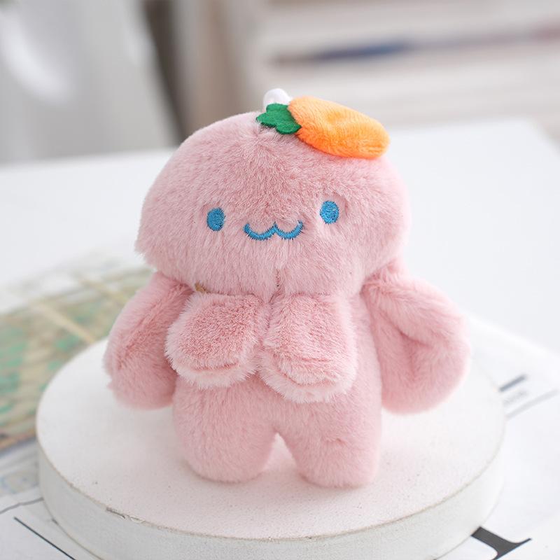 

И Очаровательный Бело-Розовый Брелок-Кролик Плюшевый Кролик Аксессуар для Сумки 12 см розовый