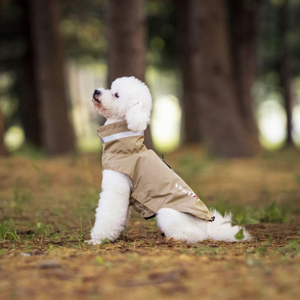 Soft Dog Raincoat Reflective Strape Dog Stormcoat Waterproof Dogs Clothes For Small Medium Dogs
