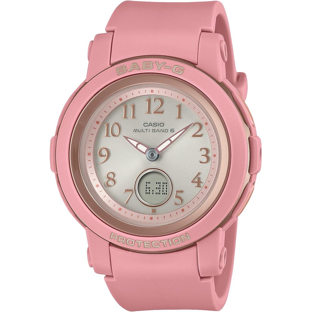 Casio BGA-2900AF-4AJF Women s Analog Watch Pink Dial Resin Band Water Resistant