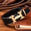 Dragon Year Dragon-Shape Automatic Buckle Men's Belt Leisure Business Bamboo Pattern Crocodile Pattern Automatic Belt