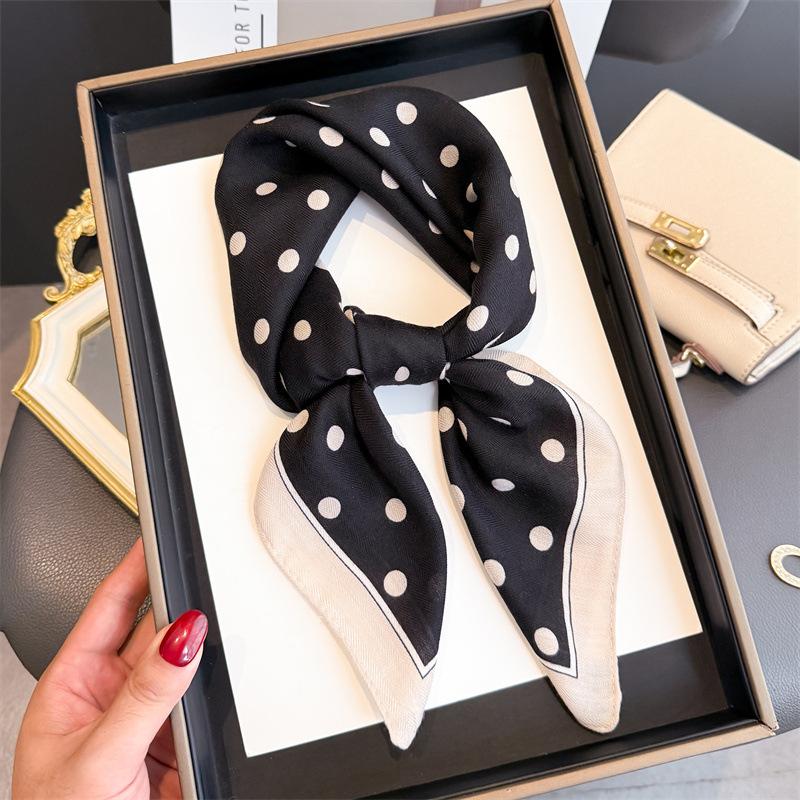 Luxury Brand Linen-Cotton Print Square Scarf Women Neck Tie Female Hair Bandana Headkerchief Shawl Wrap Hijab Echarpe