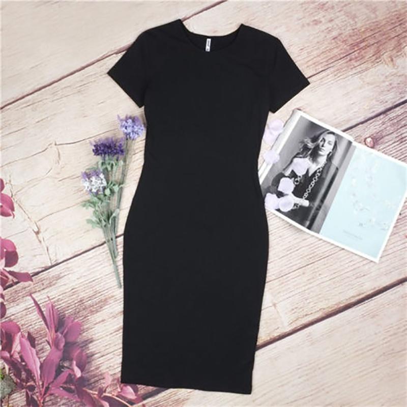 Elegant Womens Short Sleeve Bodycon Pencil Dress For Summer Casual Plus Sizes