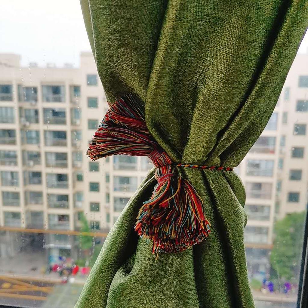 1Pc Polyester Silk Tassel Colored Bohemian Style Fringe Trim Tassels DIY Earring Bag Curtains Wedding Jewelry Hanging Decoration
