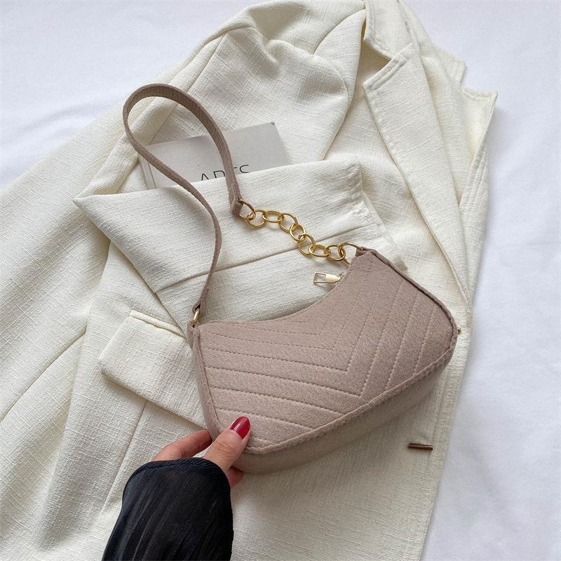Small Bag Autumn Trend Retro Shoulder Bag Simple Fashion Messenger Bag Foreign Style Underarm Bag Women's Bag