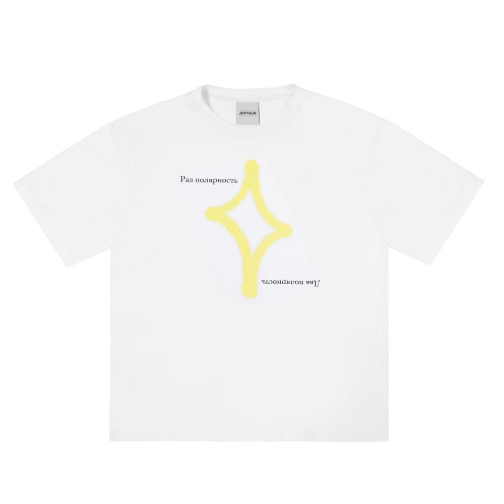 

Streetwear Oversized Men s T-Shirt Cotton Polarity Aesthetic Graphic Print Tops Korean Harajuku Goth Y2k Hip Hop Clothing Unisex M