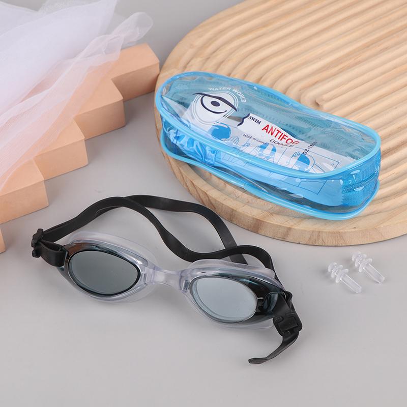 Pc Swimming Goggles Kids Children Swimming Pool Diving Swim Water Sports Glasses Waterproof Anti Fog With Earplug With Pvc Bag