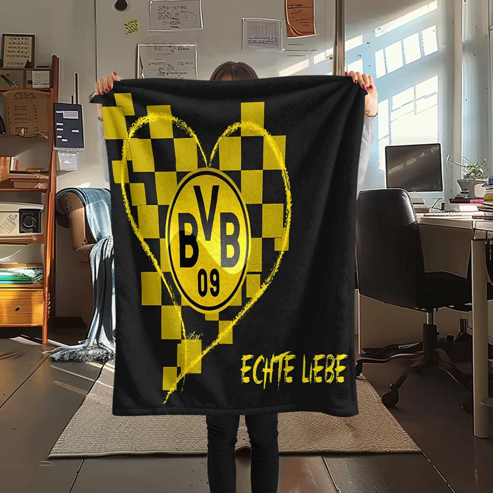 1 Peça Cobertor de Flanela com Estampa BVB, Alta Qualidade Todas as Estações, Decoração de Casa, Calor e Conforto, Perfeito para Presentes de Natal