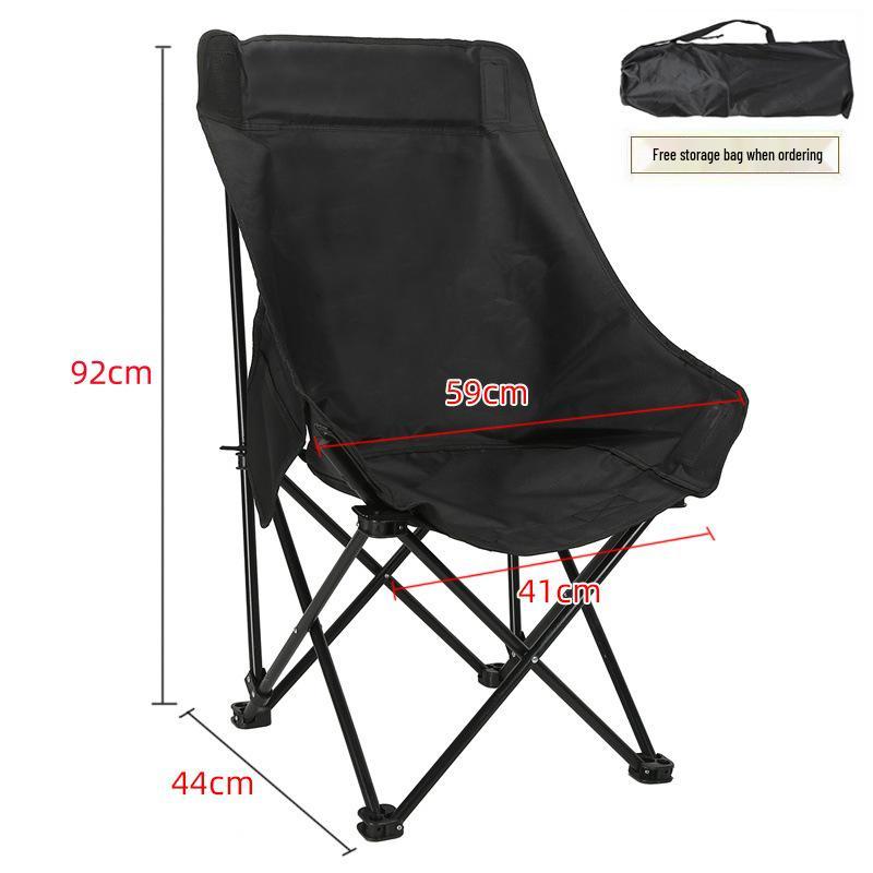 Portable High Back Outdoor Moon Chair for Camping and Beach