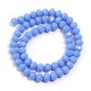 1 Strang 4/6/8mm Facettierte Porzellankristallperlen Hellblaue Glas lose Perlen für Schmuckherstellung DIY Halsketten Armbänder Zubehör