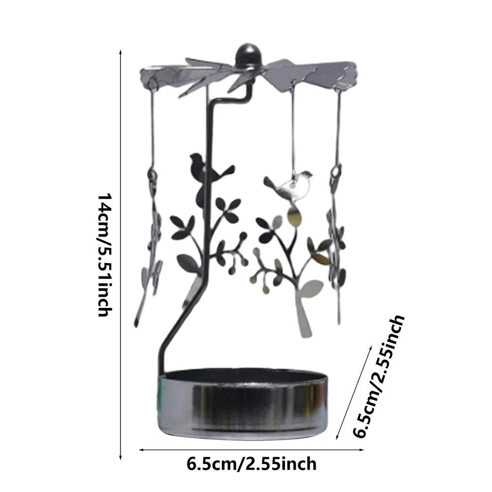 Drehbares Kerzenständer-Tablett Thermisches Rundes Tablett Drehbarer Kerzenständer Duftkerze Romantische Drehlaterne Tischdekoration