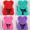 Romantic Valentine's Day Eternal Flower Rose Bear Rose Bear Hug Bear Wedding Flower Decoration Girl's Birthday Gift Hug Bear