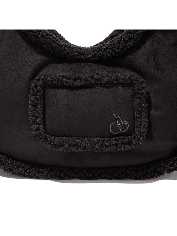 Kirsh Mustang Suede Fur Hobo Bag [Black]