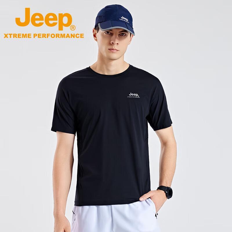 JEEP Men s Outdoor Quick-Dry Short Sleeve T-Shirt L