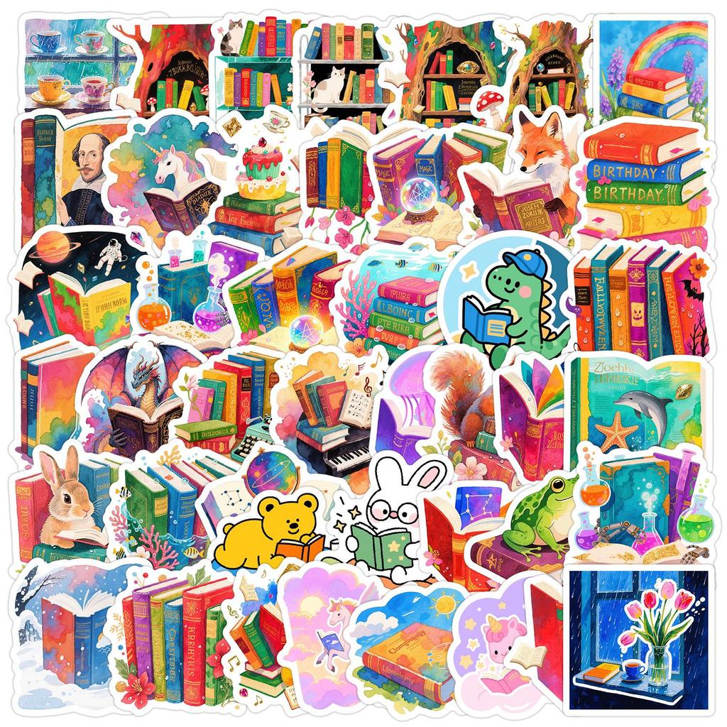 50 Autocolante Drăguțe Stil Graffiti Impermeabile pentru Laptopuri, Sticle de Apă și Altele