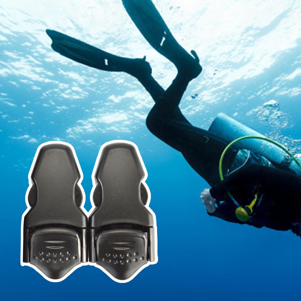 1 Pair Scubas Diving Foot Flipper Buckles Adjustable Swimming Flippers Buckles Swim Fins Buckle Replacement for Diving