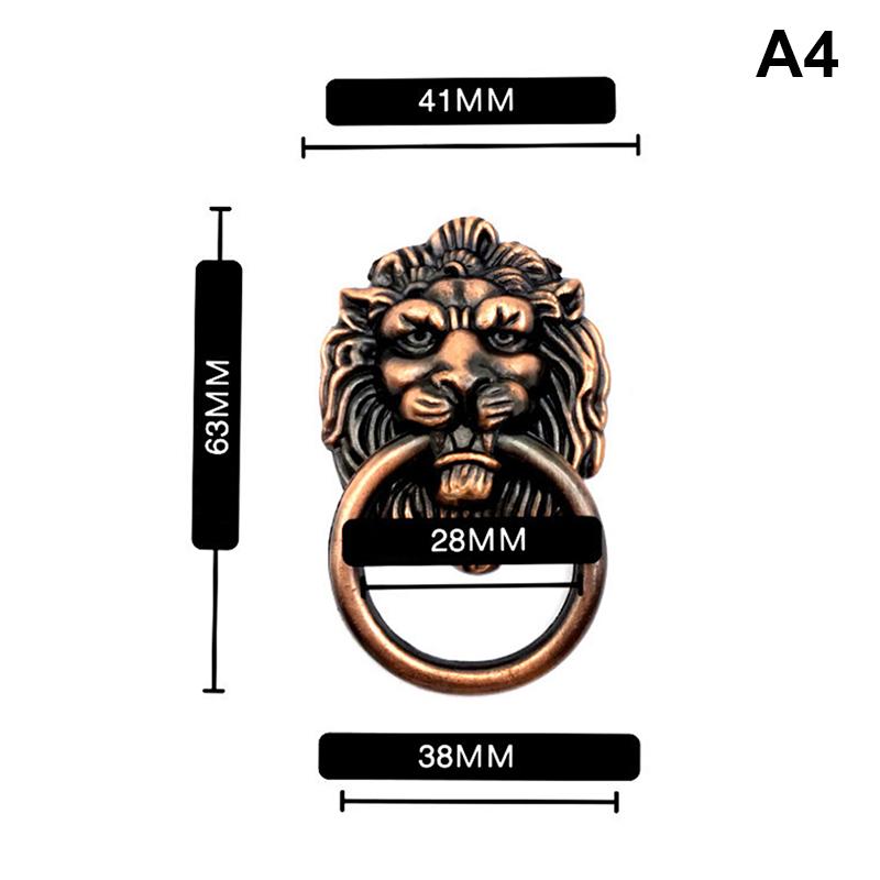 

Ручки и ручки, новые старинные бронзовые ручки в виде головы льва для комода, ящика, дверных ручек, дверных молотков A4