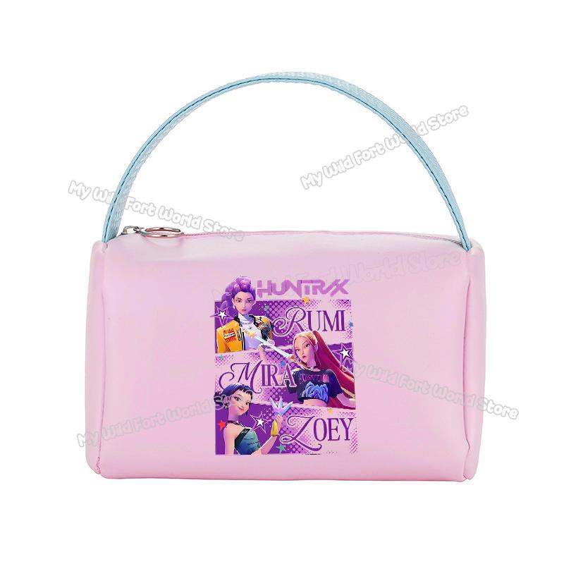 Sac à Maquillage Organisateur Portatif KPop Demon Hunters pour Femmes Sac à Main Cosmétique de Voyage Portable Sacs à Maquillage Trousse de Toilette Imperméable