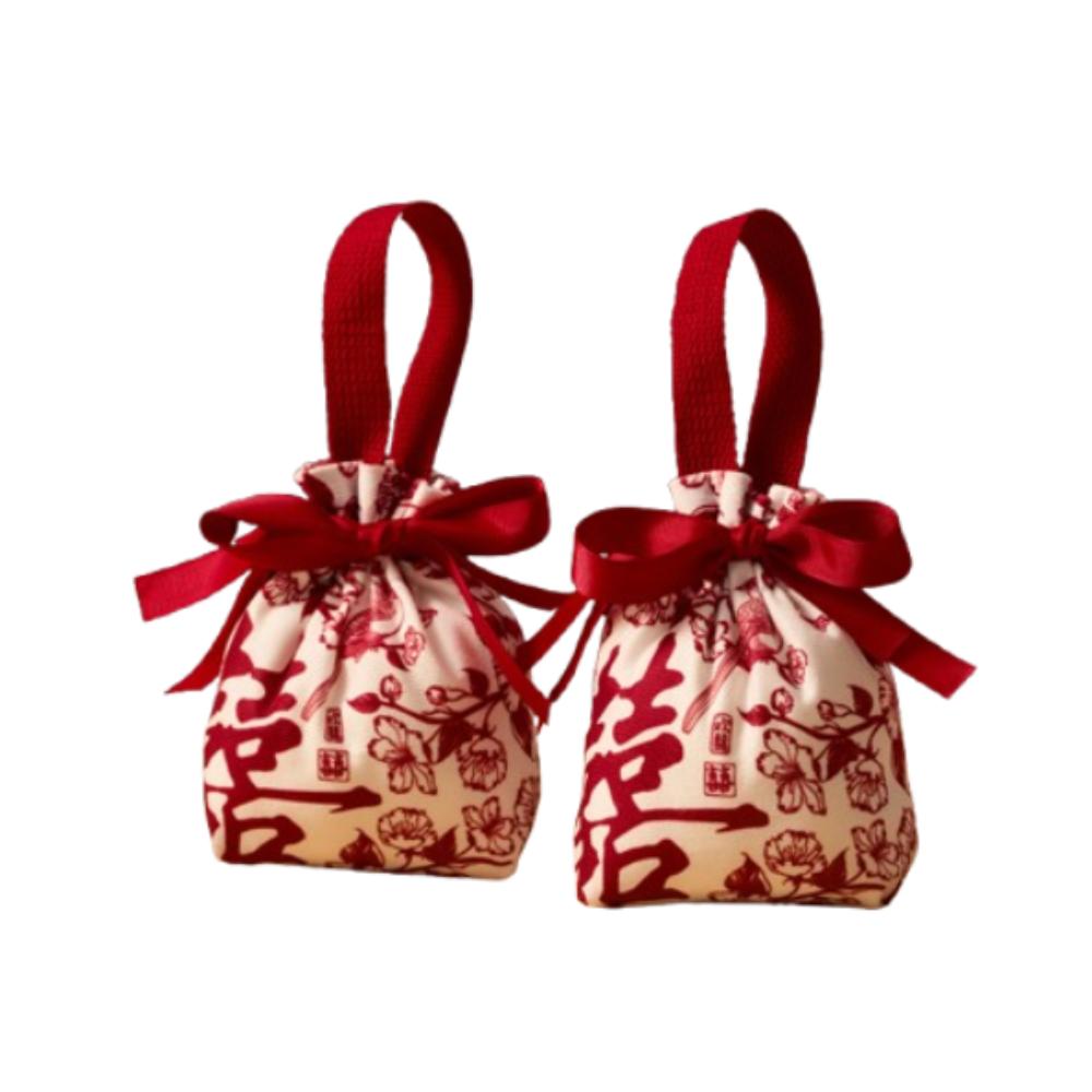 

5 шт. Свадебный пакет для конфет в китайском стиле Красный подарочный пакет Праздничный пакет для сахара Новый год Девочки Style 1