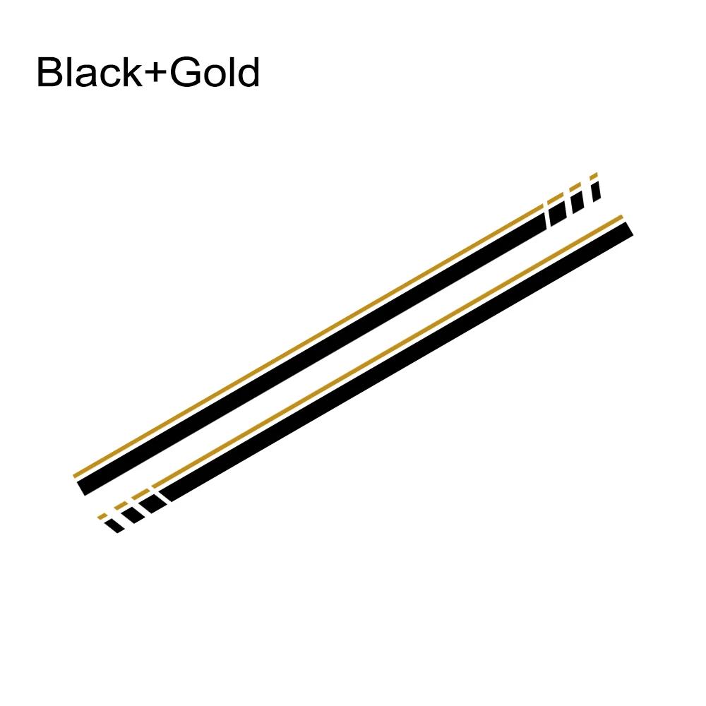 Car Door Racing Stripes Vinyl Decals Both Side Skirt Sticker Graphics Accessories For Volkswagen Up Hatchback Eco VW Move Up
