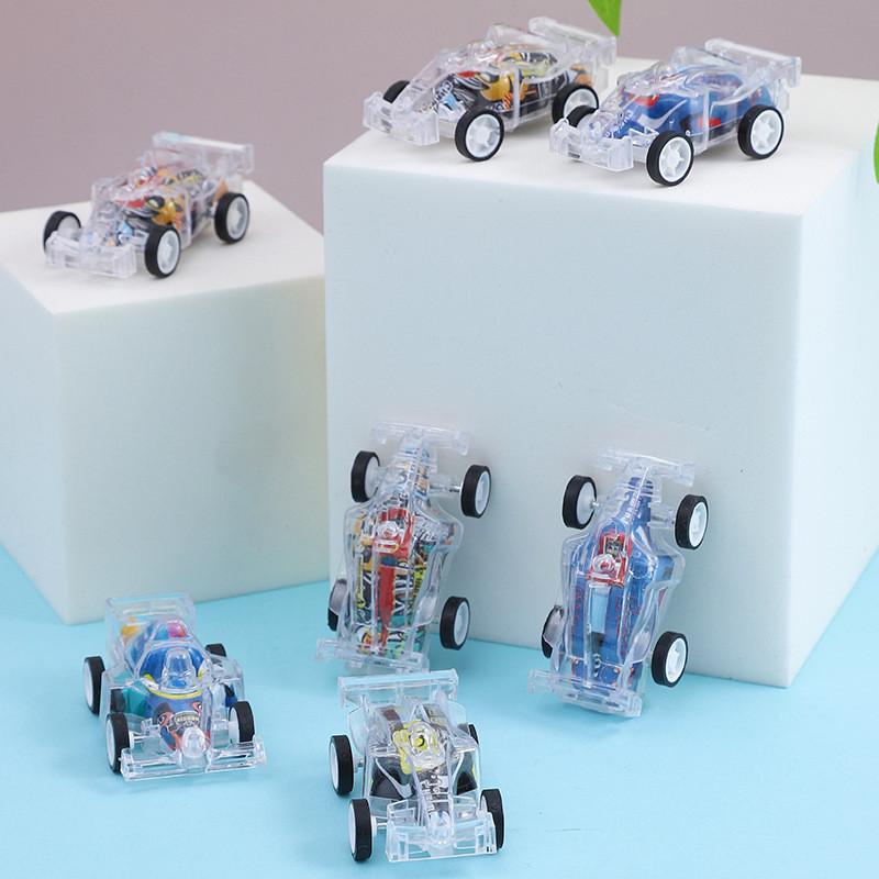 Plastic Mini Race Car With Rebound Feature Suitable For Playroom Childrens