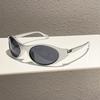 Windproof Sports Cycling Hiking UV Protection Sunglasses Trendy Oval Sunglasses Unisex