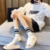 5Pairs Breathable Women Socks Autumn Winter White Socks Warm Sports Socks  Couple