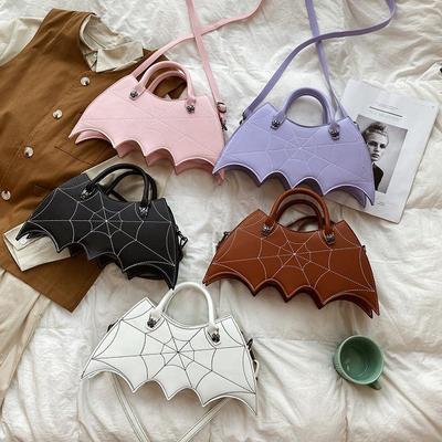 Moda creativa parodia divertente Halloween personalità pipistrello borsa a tracolla borsa da donna in pelle pu