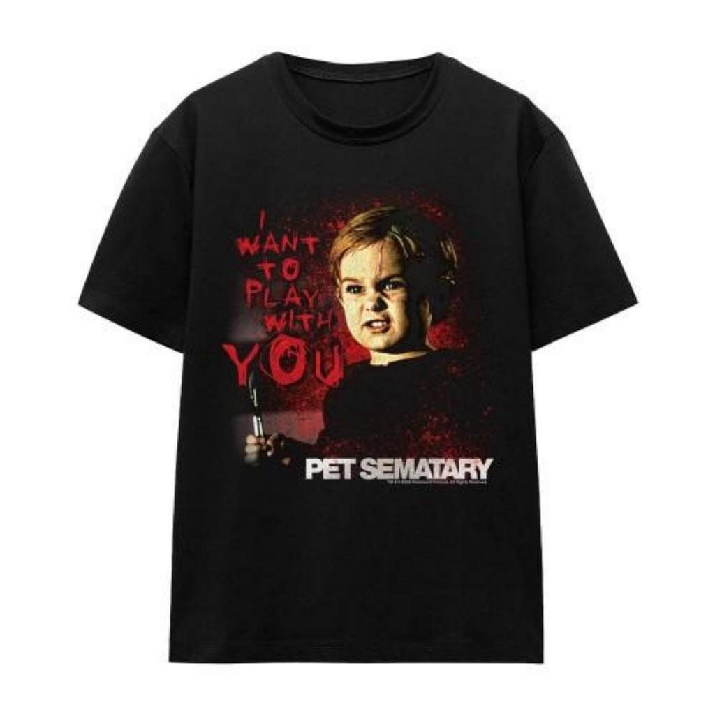 Pet Sematary Unisex Adult I Want To Play T-Shirt