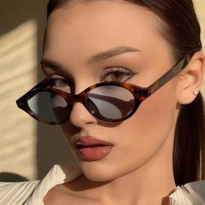Retro malé oválné sluneční brýle Dámské Pánské Sluneční clona UV400 Sluneční brýle Volitelné čočky Pro venkovní sporty Ochranné brýle proti slunci