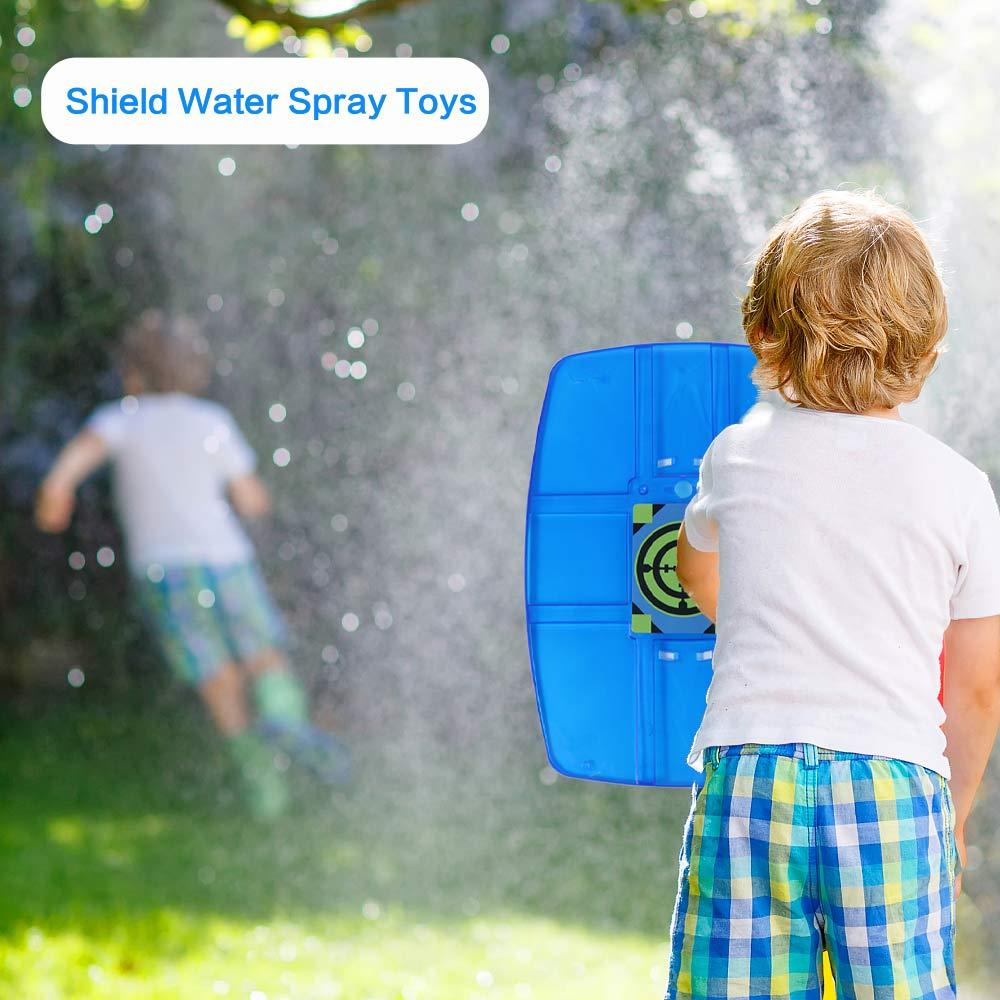 Blue Water Sprayer with Shield Plastic Water-Sprinkling Festival Squirt Toy For Outdoor Beach