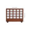 Lurrose Miniature Furniture 4-Piece Set: Wooden Folding Screen, Bench, Round Table, Stool. Japanese Style, Retro, Dollhouse, Photography Props,
