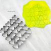 25-Cavity Small Heart Shape Cookie Cutter Set Stainless Steel Biscuit Molds for Valentine Wedding Baking Mini Cookies