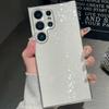 Luxury Full Glitter Diamond Plating Case For Samsung Galaxy S24 S23 Ultra Plus Shockproof Bumper Bling Shiny Hard PC Case Cover
