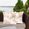 1pc Flower Print Polyester Pillowcase Home Decor Pillowcase Car Sofa Cushion Cover Home Decor 45x45cm